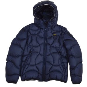 BLAUER PIUMINO A ONDE