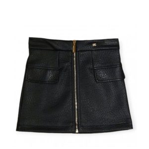 Elisabetta Franchi Gonna Nera Ecopelle