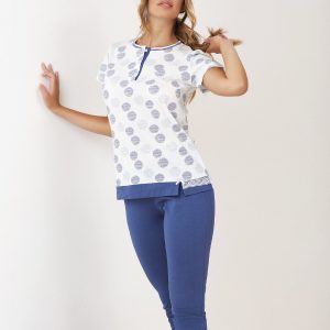 OHANA – Pigiama Estivo Con Pantalone A Pinocchietto