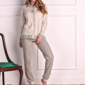 OHANA – Pigiama Aperto In Punto Milano – Panna