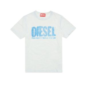 Diesel T-shirt con logo effetto schiarito