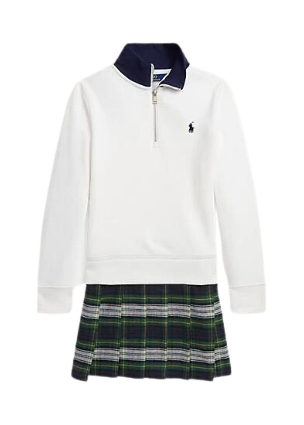 Polo Ralph Lauren Abito In Felpa Scozzese - immagine 2