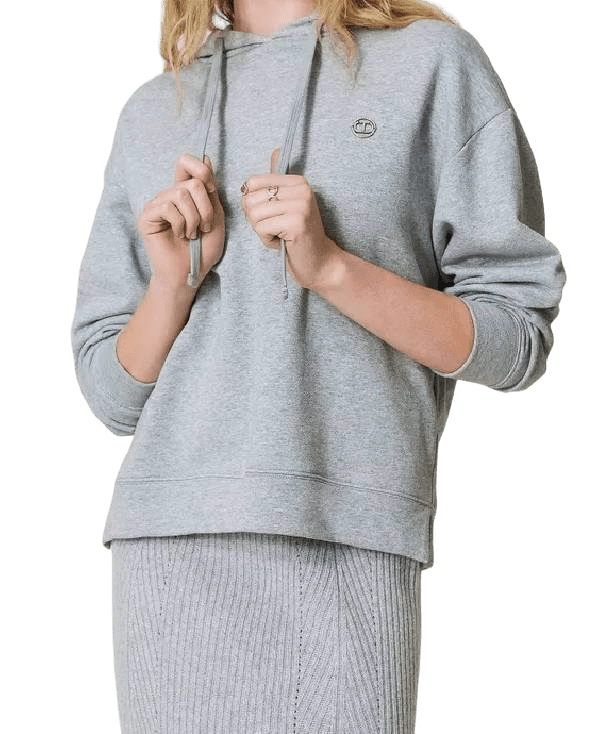 FELPA GRIGIO MEDIO MELANGE – TWINSET