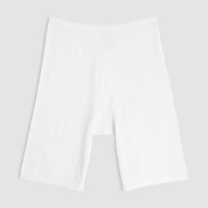 COTONELLA – Slip Con Gamba Lunga In Cotone Bielastico – Bianco