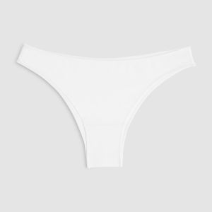 COTONELLA – Brasiliana A Vita Bassa In Cotone Elasticizzato 3 Pack – Bianco – Nero