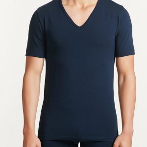 RAGNO – Maglietta Uomo Scollo a V Manica Corta In Cotone Elasticizzato