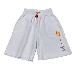 SUNS SHORTS BIANCO LOGO