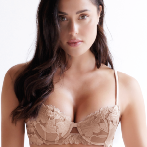 LOVEANDBRA – Reggiseno Balconcino Coppa D In Pizzo – Nero – Terra