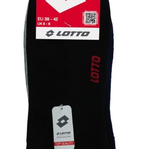 LOTTO – Calze Salvapiede Unisex Con Soletta In Spugna – Nero – Bianco