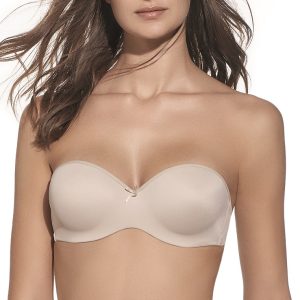 SELENE – Reggiseno Push-Up A Fascia “Capri” – Bianco – Nero – Tierra
