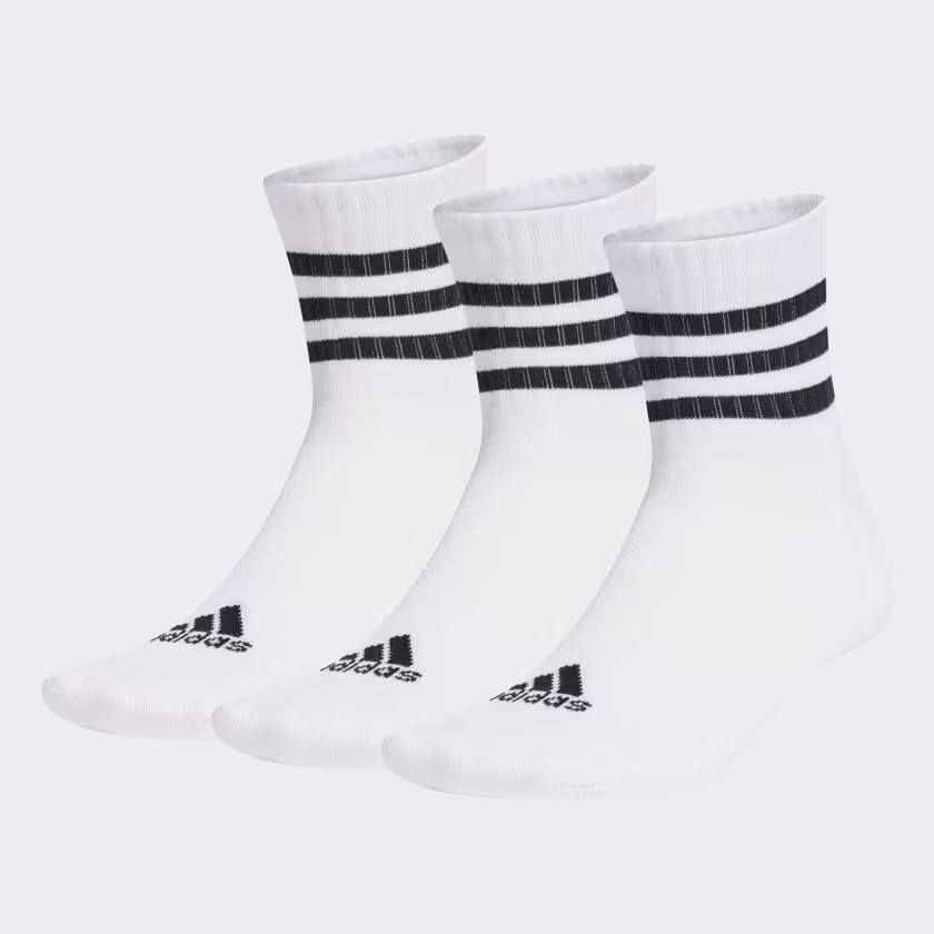 ADIDAS – Calzini Corti 3 Pack – Bianco – Nero - immagine 2
