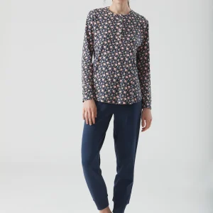 RAGNO – Pigiama Con Stampa Floreale In Caldo Cotone – Phard