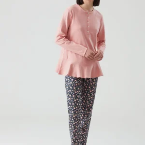 RAGNO – Pigiama Con Volant In Caldo Cotone – Phard