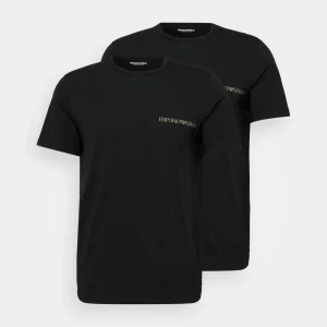 EMPORIO ARMANI – T-Shirt In Cotone Stretch 2 Pack – Bianco – Nero