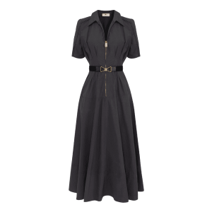Abito con cintura color grafite – Elisabetta Franchi