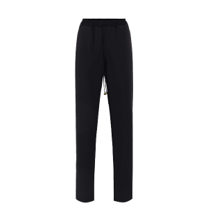 Pantaloni neri smoking con bande in raso – Elisabetta Franchi