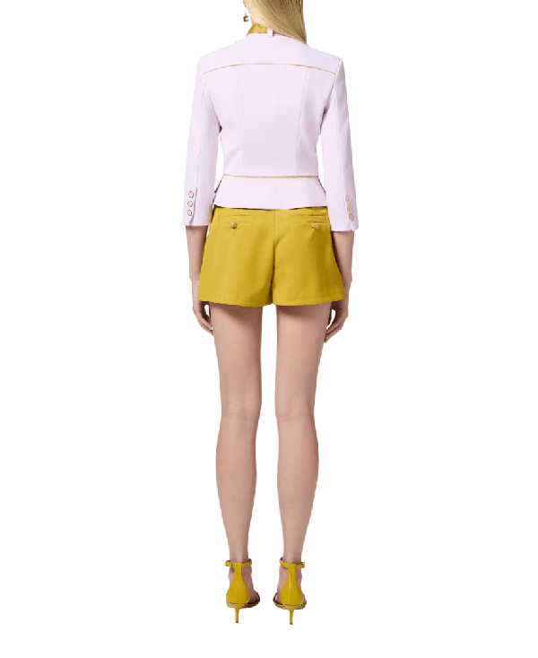 Giacca in crêpe con foulard bicolore – Elisabetta Franchi - immagine 4