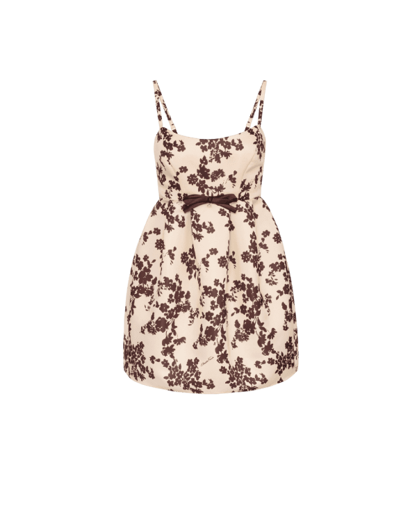 Abito doll in duchesse stampata – Elisabetta Franchi