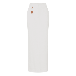 Gonna in gabardina di misto lino – Elisabetta Franchi