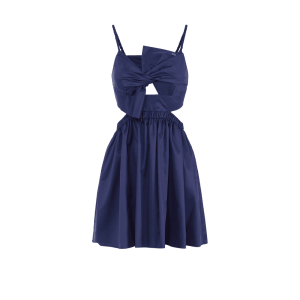 Abito in popeline di cotone con fiocco – Elisabetta Franchi