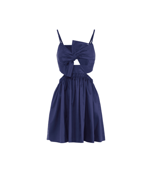 Abito in popeline di cotone con fiocco – Elisabetta Franchi - immagine 2