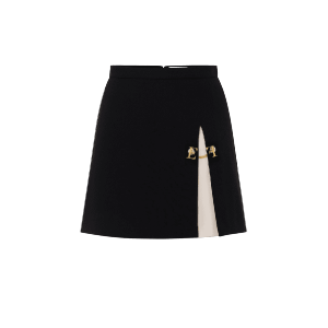 Minigonna in crêpe bicolore – Elisabetta Franchi