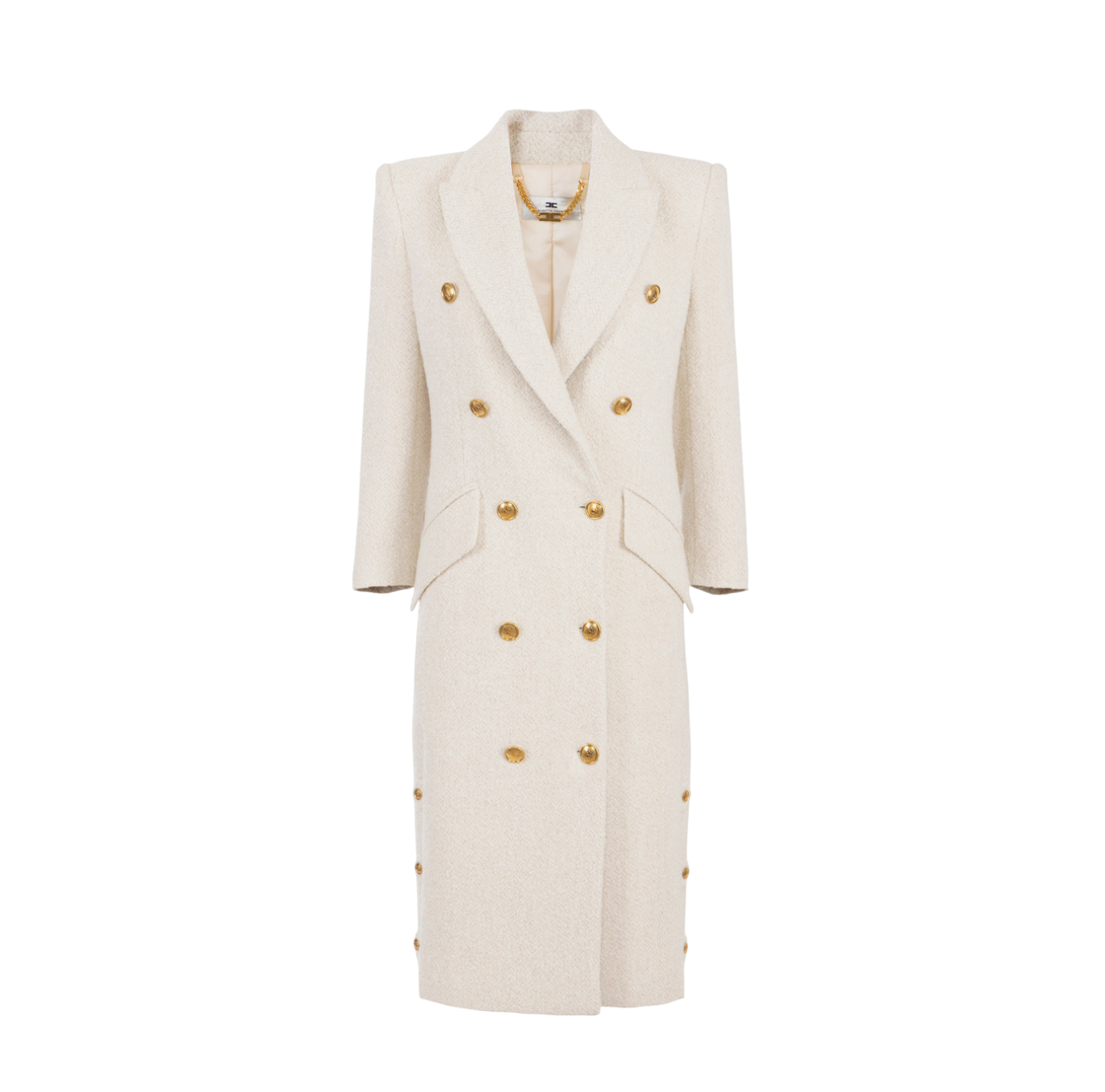 Cappotto in panno di lana bouclé – ELISABETTA FRANCHI - immagine 2