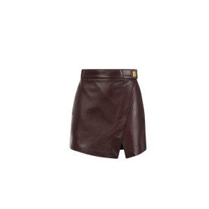 Minigonna in pelle nappata – elisabetta franchi