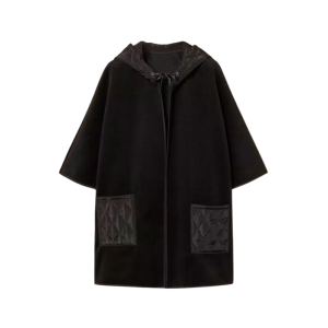 Poncho in maglia con tasche