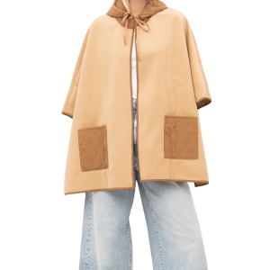 PONCHO in maglia con tasche
