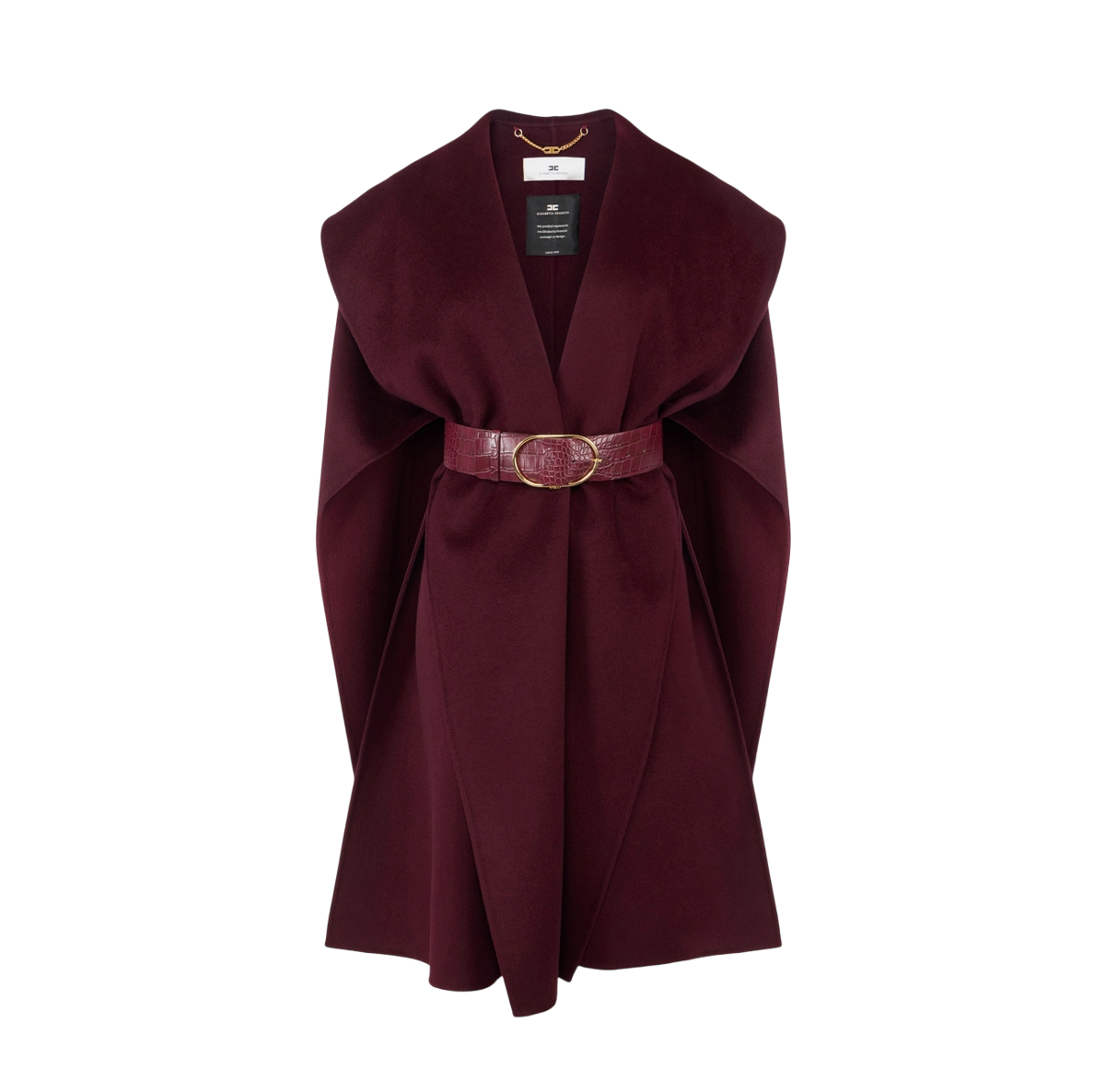 Mantella in panno di lana double – elisabetta franchi