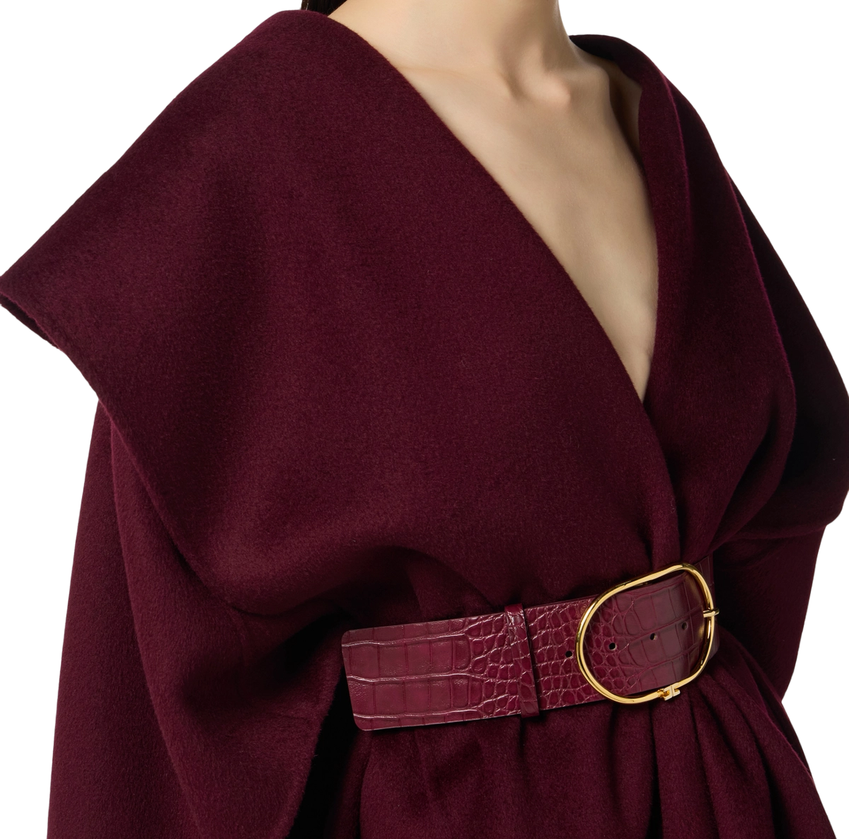 Mantella in panno di lana double – elisabetta franchi - immagine 5