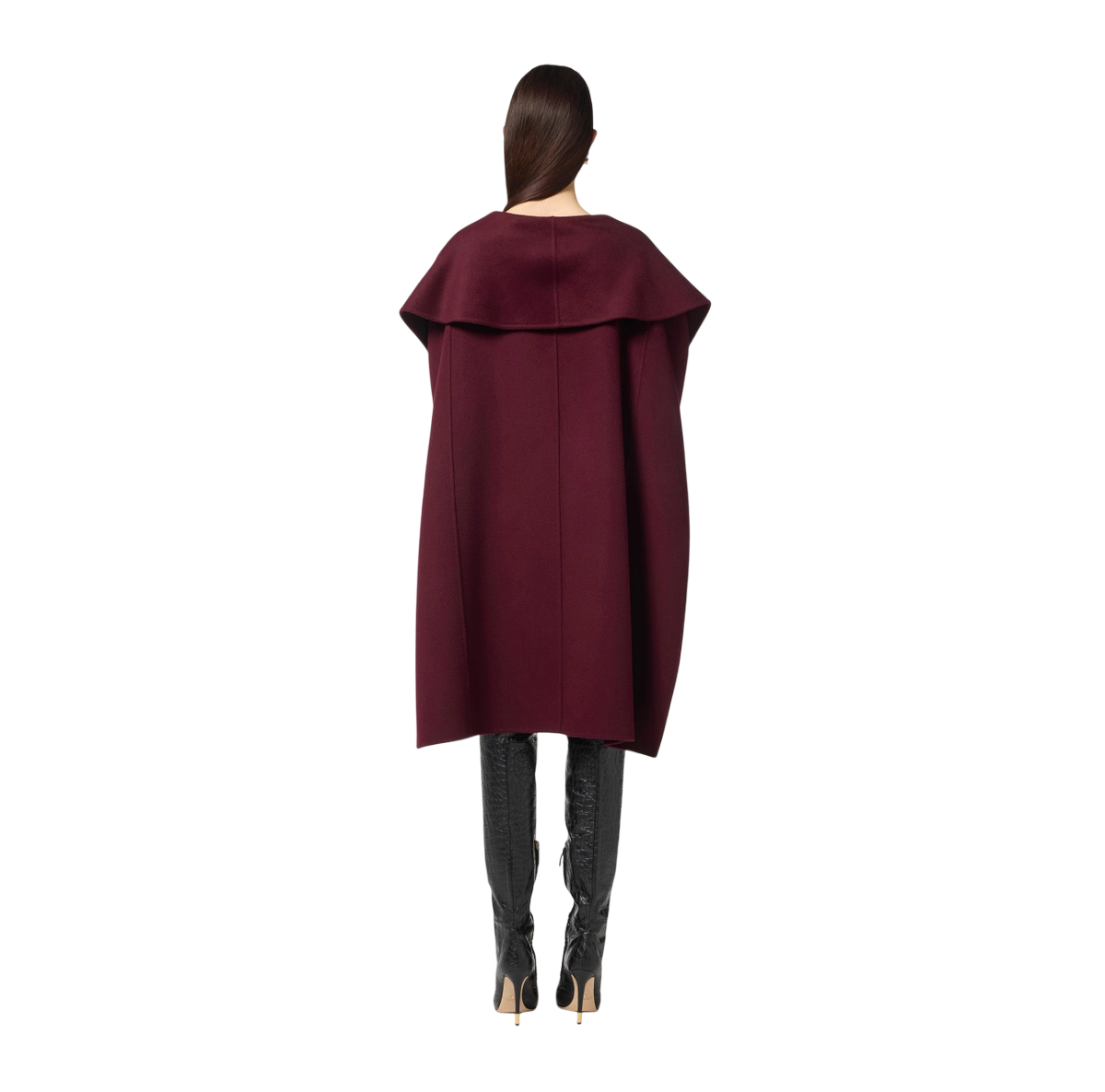 Mantella in panno di lana double – elisabetta franchi - immagine 6