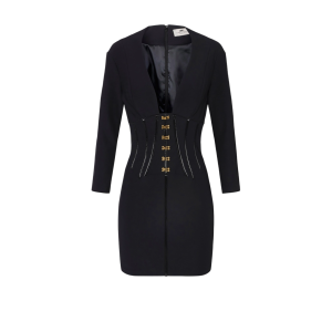 Abito in neoprene con dettagli corsetto – elisabetta franchi