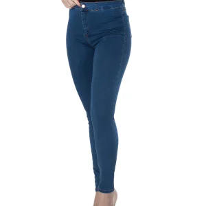 Jeggings in Denim Super Stretch Vita Alta (Medio)