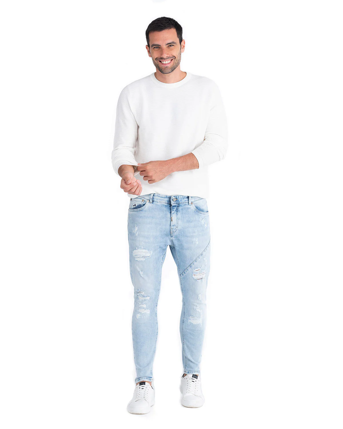Jeans Uomo Fashion - Used look - immagine 2