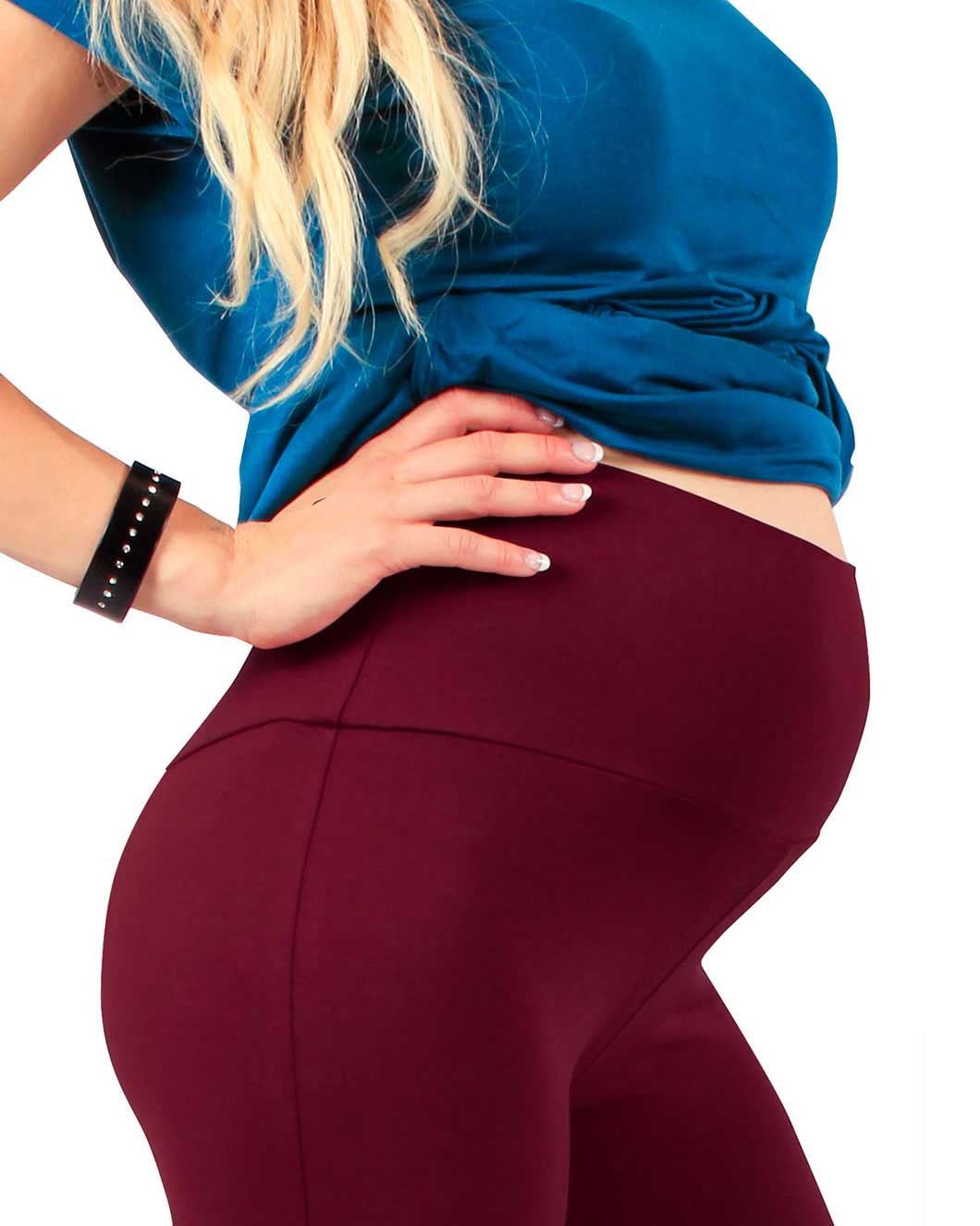 Leggings Premaman Invernali - Bordeaux - immagine 4