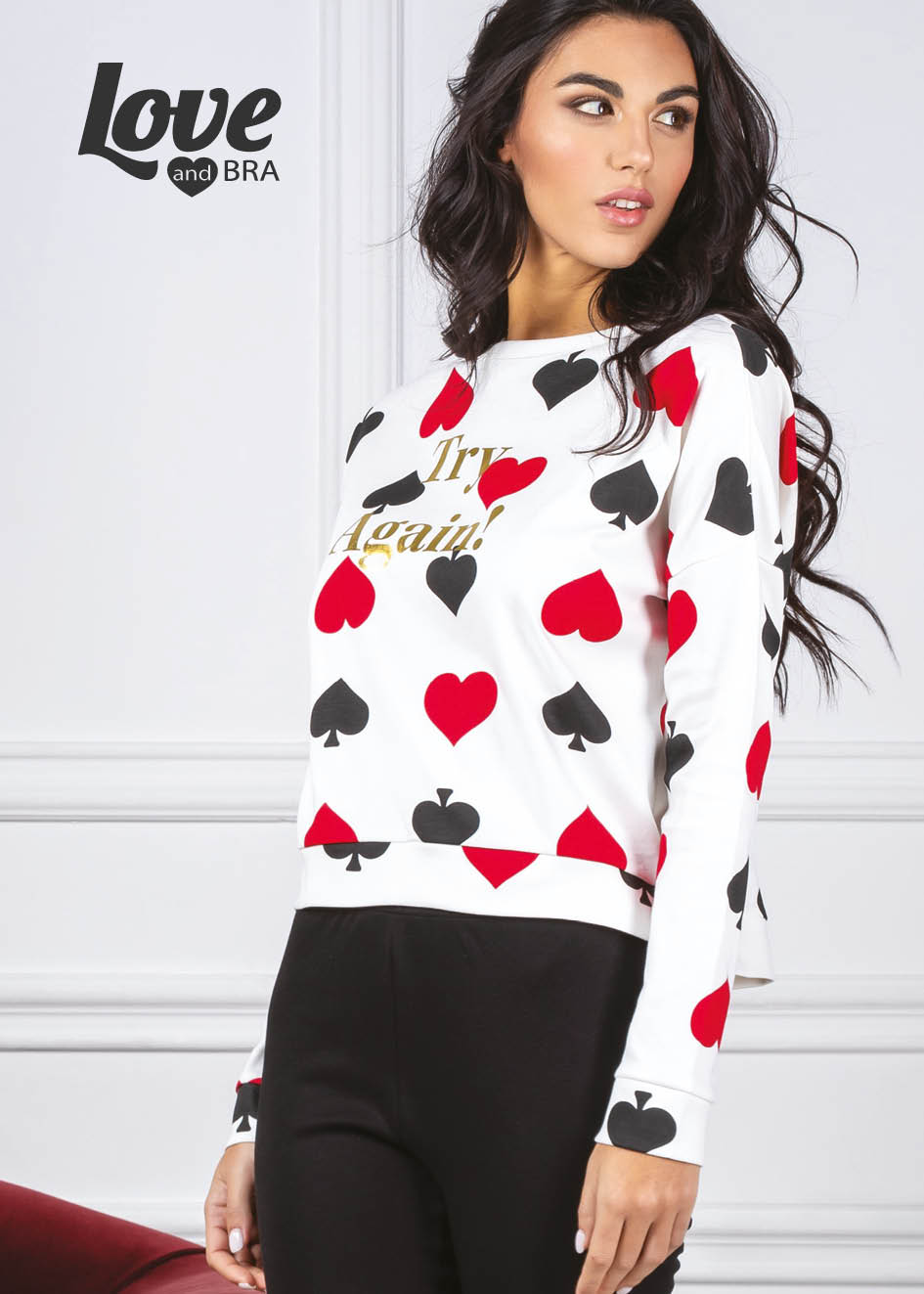 LOVEANDBRA – Pigiama In Interlock – Ivory – Grigio Mel.