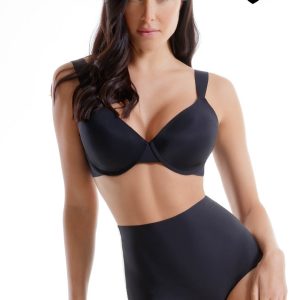 LOVEANDBRA – Reggiseno Effetto Push-Up In Microfibra – Nero – Terra