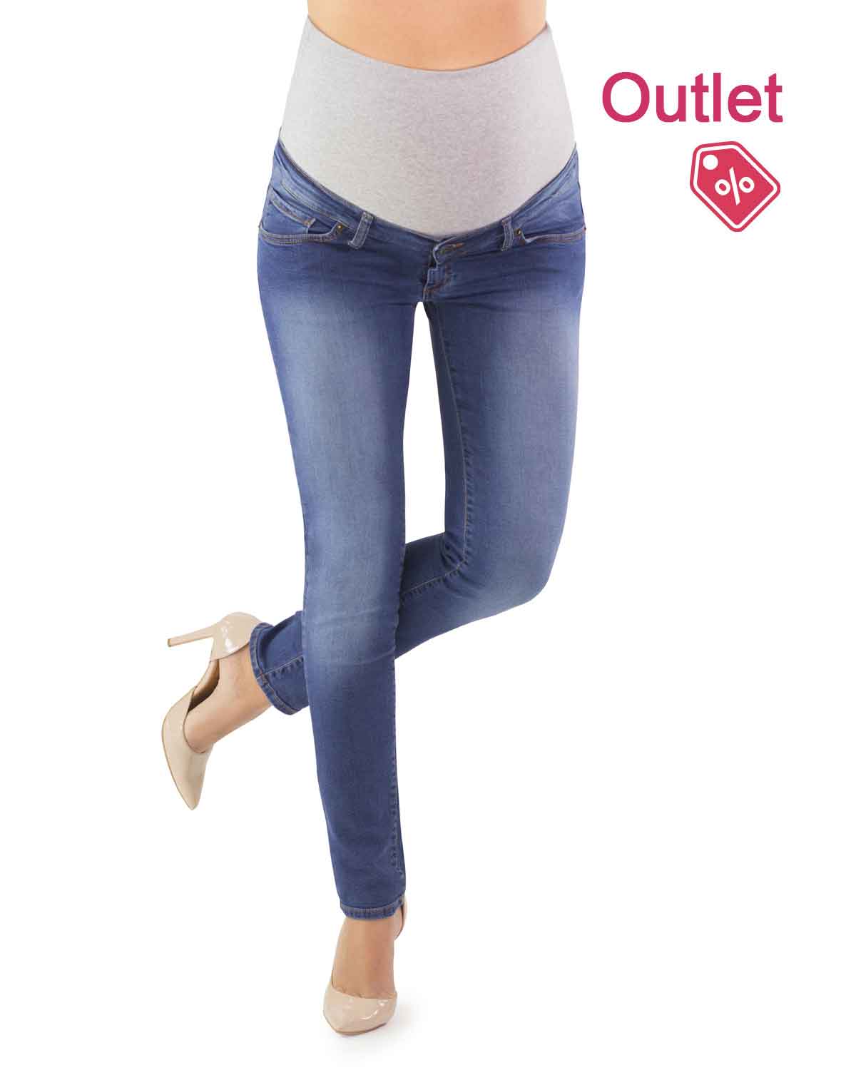 Jeans Premaman Con Piccoli Difetti - Sto. Chiaro