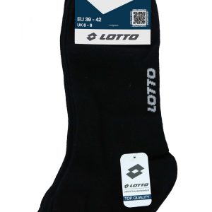 LOTTO – Calze Midi Uomo In Cotone Mercerizzato 3 Pack – Nero – Blu – Bianco