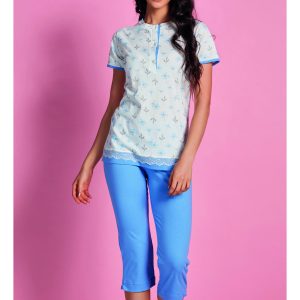 OHANA – Pigiama A Serafino Manica Corta