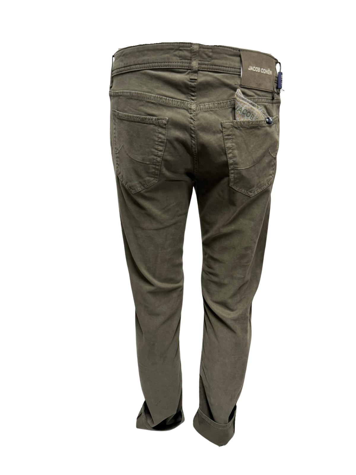 PANT SLIM FIT BARD GREEN S4216 – JACOB CHOEN - immagine 3
