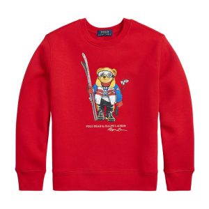 Polo Ralph Lauren Felpa Bear Rossa
