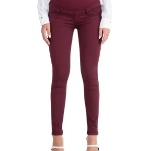 Pantaloni Premaman Slim Fit - Vino