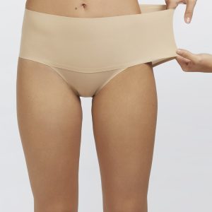 GISELA – Slip A Vita Alta In Microfibra Ultra-Expand – Nude – Nero
