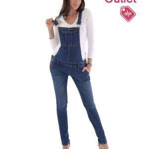 Salopette Premaman Con Piccoli Difetti - Denim