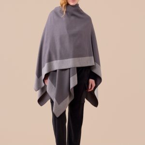 NOIDINOTTE – Mantella In Tessuto Morbido Con Finiture a Contrasto