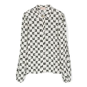 Elisabetta Franchi Camicia con Stampa Monogramma