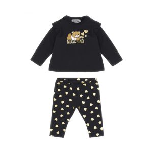 Moschino Set Felpa con Pantaloni